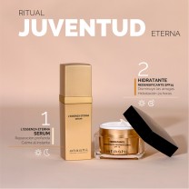 Rutina de la combinación L´Essenza Eterna y la crema hidratante redensificante SPF 15