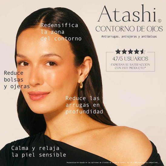 Beneficios del contorno de ojos antiedad de atashi