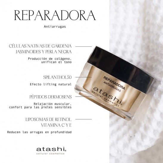 Principios activos de la crema reparadora antiarrugas