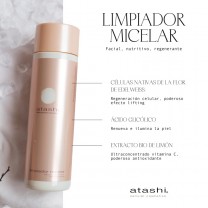 Funciones de los principales ingredientes del limpiador facial micelar nutritivo