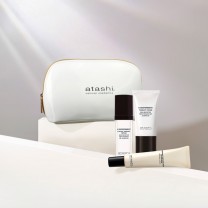 K-Bioferment Cream + K-Bioferment Sérum + Radiant Instant Skin junto a la bombonera blanca